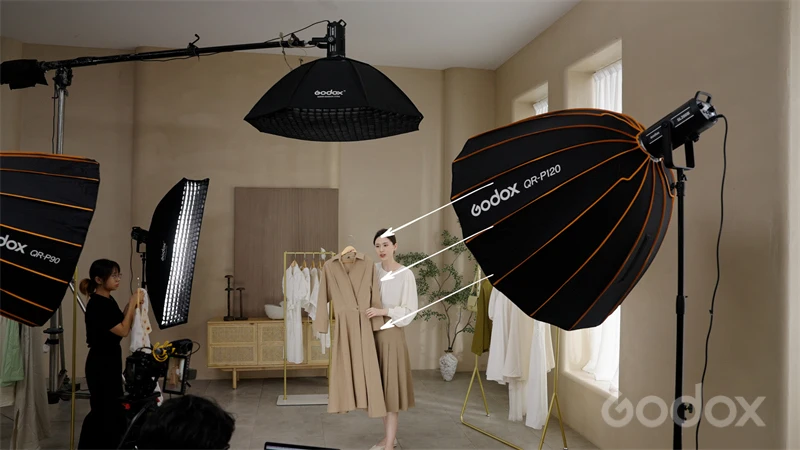 LED Live Stream Lighting Set 300W LED Video Light with Softbox and Tripod Stand