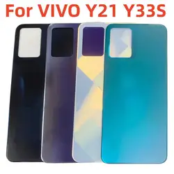 Battery Cover Rear Door Housing Case For VIVO Y21 Y33S Back Cover with Logo Replacement Repair Parts