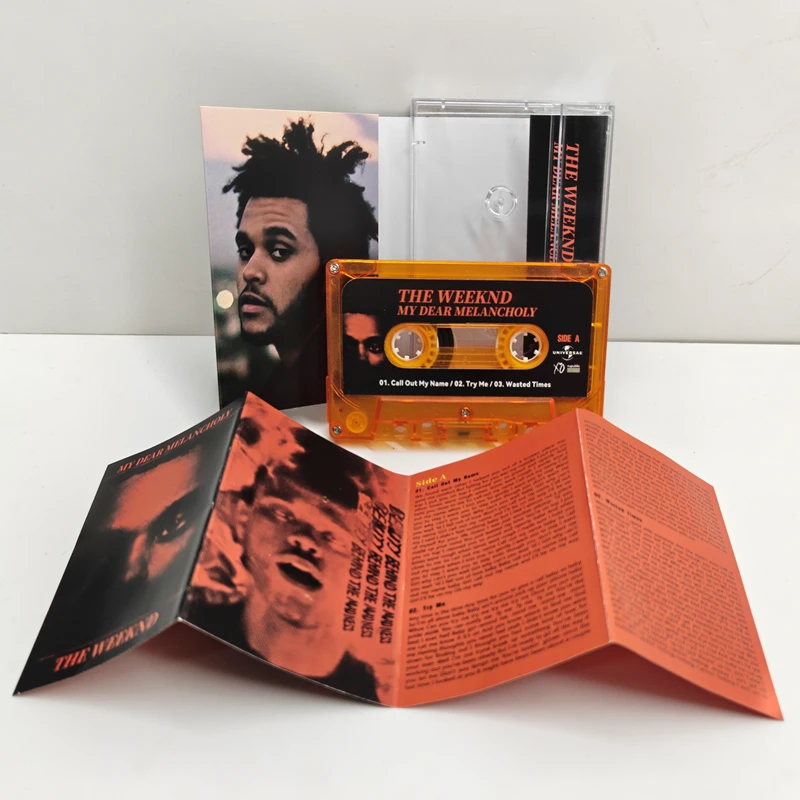 Nuevo Álbum My Dear Melancholy, Cintas de Cassette Try Me, Cinta de Música The Weeknd, Walkman de Cosplay, Grabadora, Bandas Sonoras para Coche, Música para Fiestas en Caja