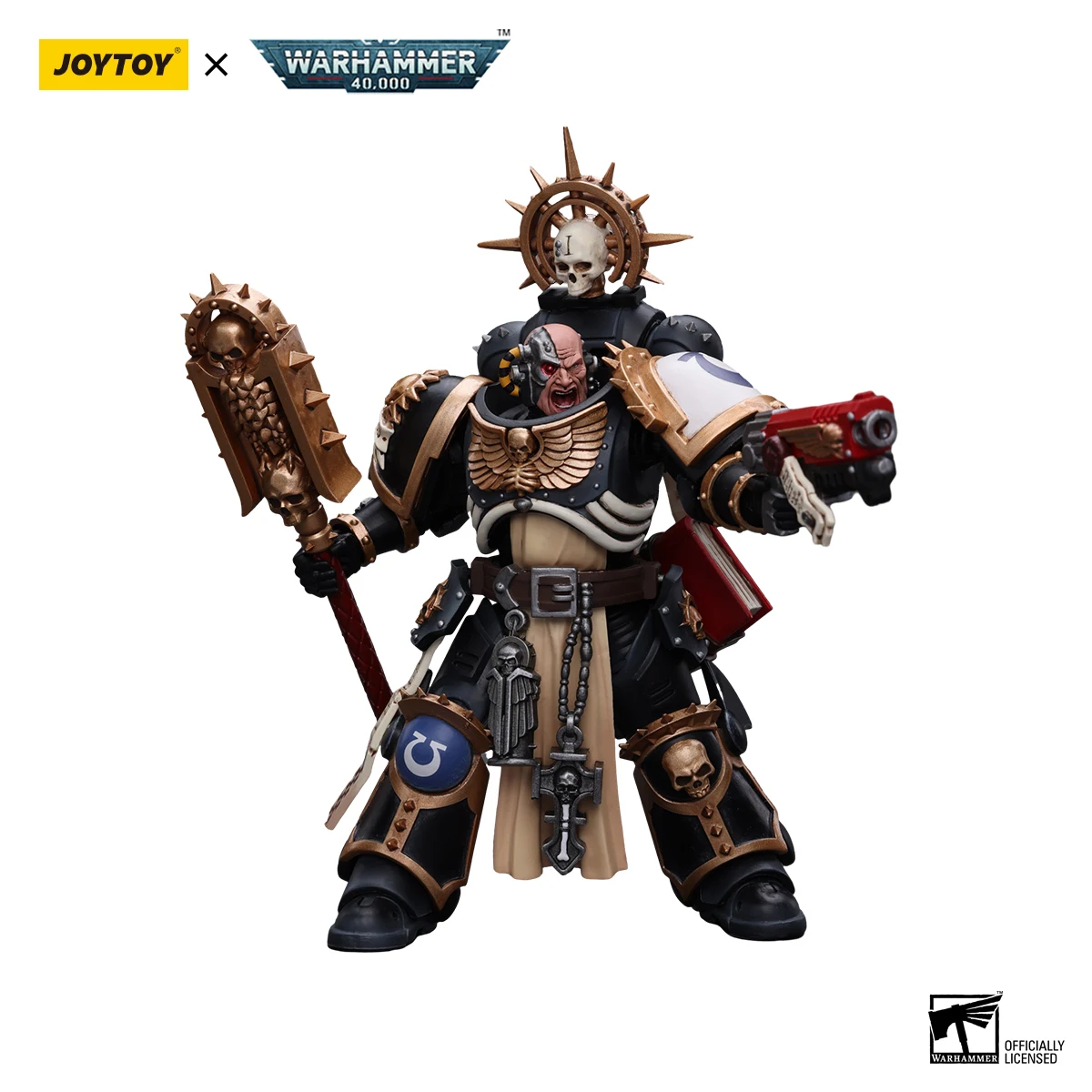 Figurki akcji JOYTOY Warhammer 40k 1/18 Ultramarines Judiciar Chaplain Indomitus