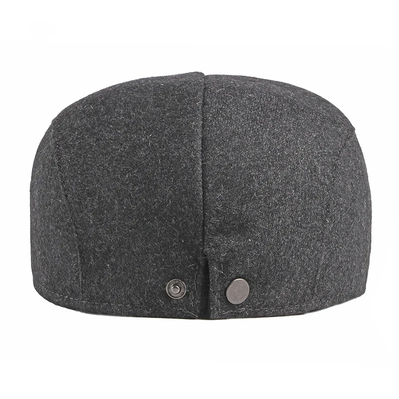 Men Retro Flat Cap Soft Wool Blend Ivy Hat Classic Newsboy Driving Cap For Fall Winter Daily Wear