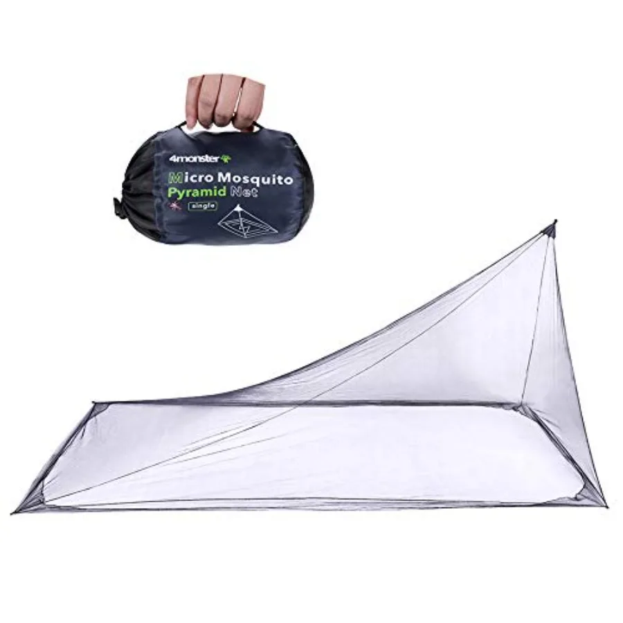 

Camping Insect Net with Carry Bag, Compact and Lightweight, Fits Bed, Sleeping Bags, Tent Single