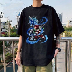 New Cool Kamado Tanjirou Print T-shirt Women's Men's Fashion Casual Summer Cool Shirs Unisex Anime Short Sleeve Shirts Tee