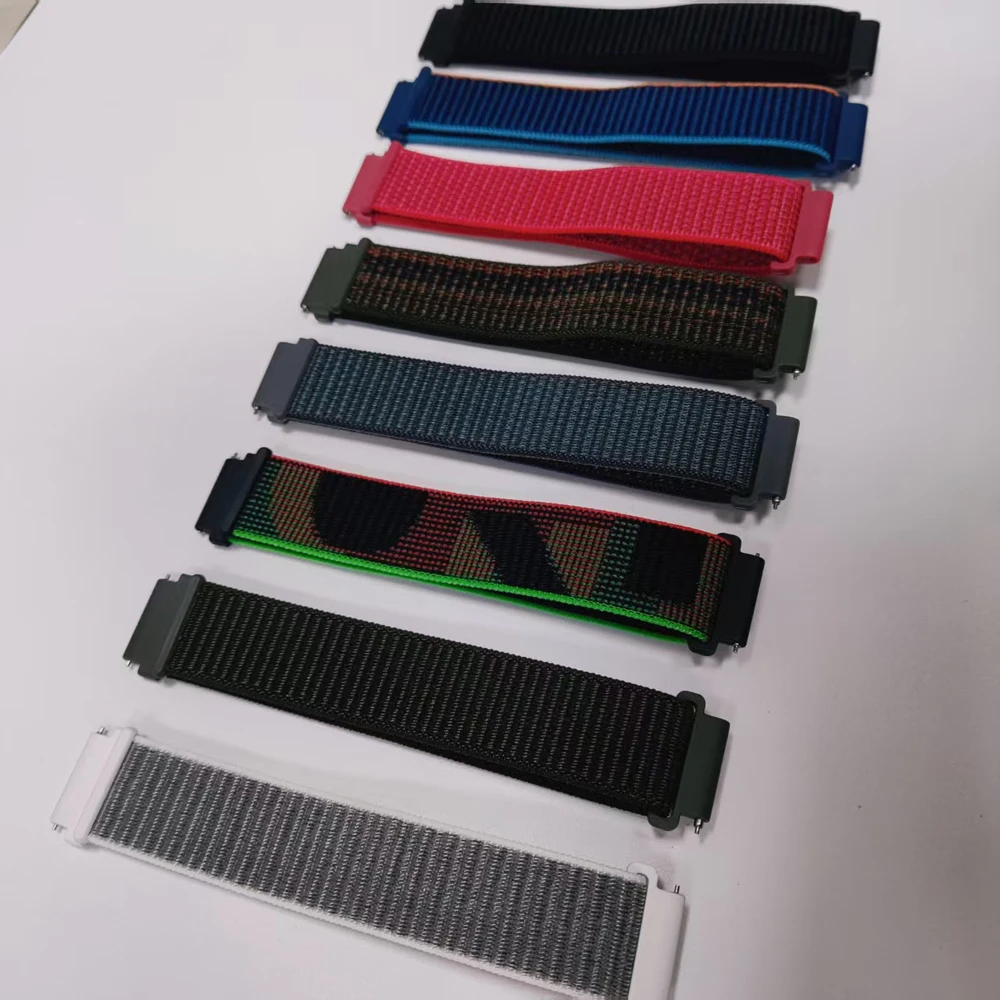 20mm 22mm Nylon Strap For Samsung Galaxy Watch Active 2/Gear S3 /7 4/6 Classic 5 Pro 45mm 40mm 44mm Bracelet Garmin Venu 3 Band