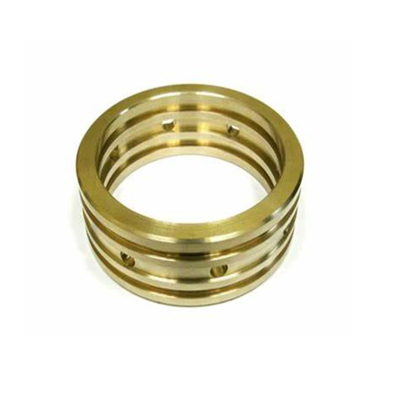 CNC machined custom H62 brass precision lock nut