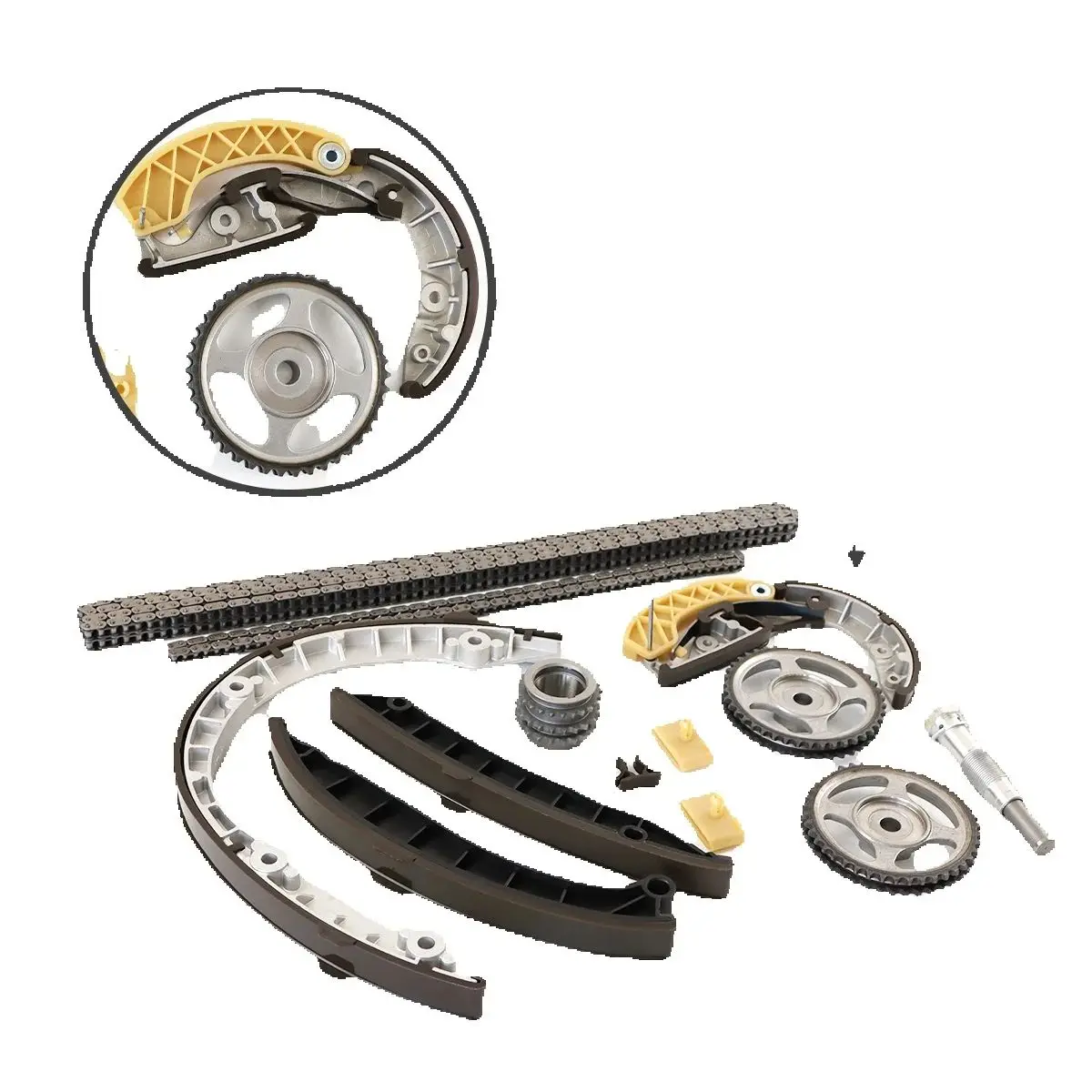 タイミングチェーンテンショナーガイドキット ポルシェ パナメーラ 970 2011-2016 OE 94610725800 エンジン部品