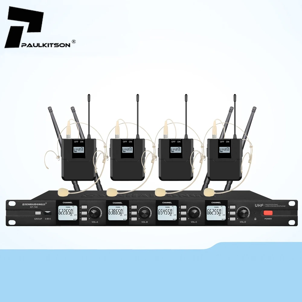 KP740 Cordless Microphone Professional Uhf Wireless Microphone Professional Conference Microphone