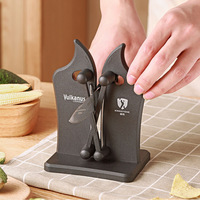 Knife Sharpener Household Multi-Functional Hand-Held Black Sharpening Stone Safe Sharpening Kitchen Tools Kitchen Supplies