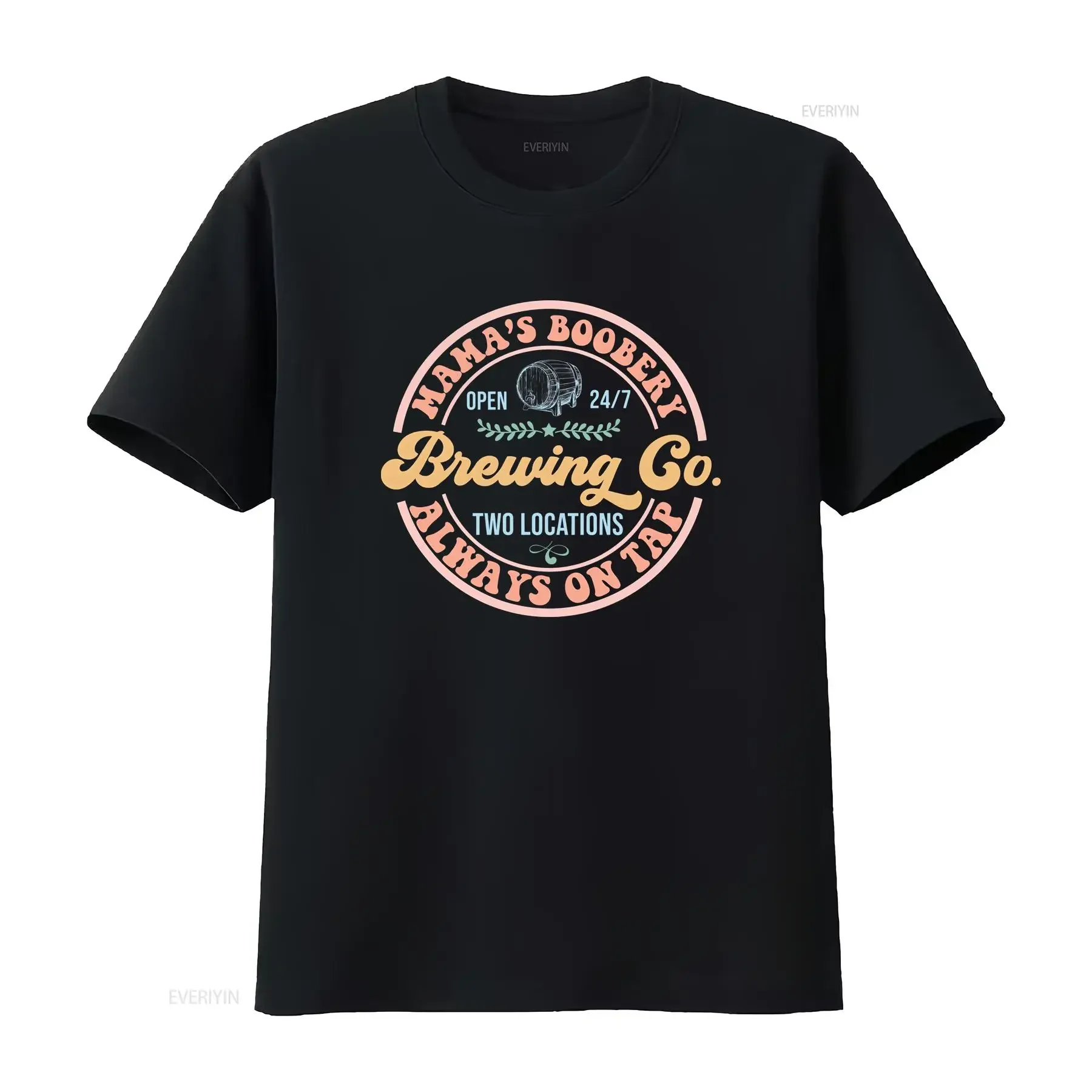 Breastfeeding Brewery T Shirt Brewing Co Baby Shower New Mom Expecting Mama vintage Washed Stylish Comfortable streetwear