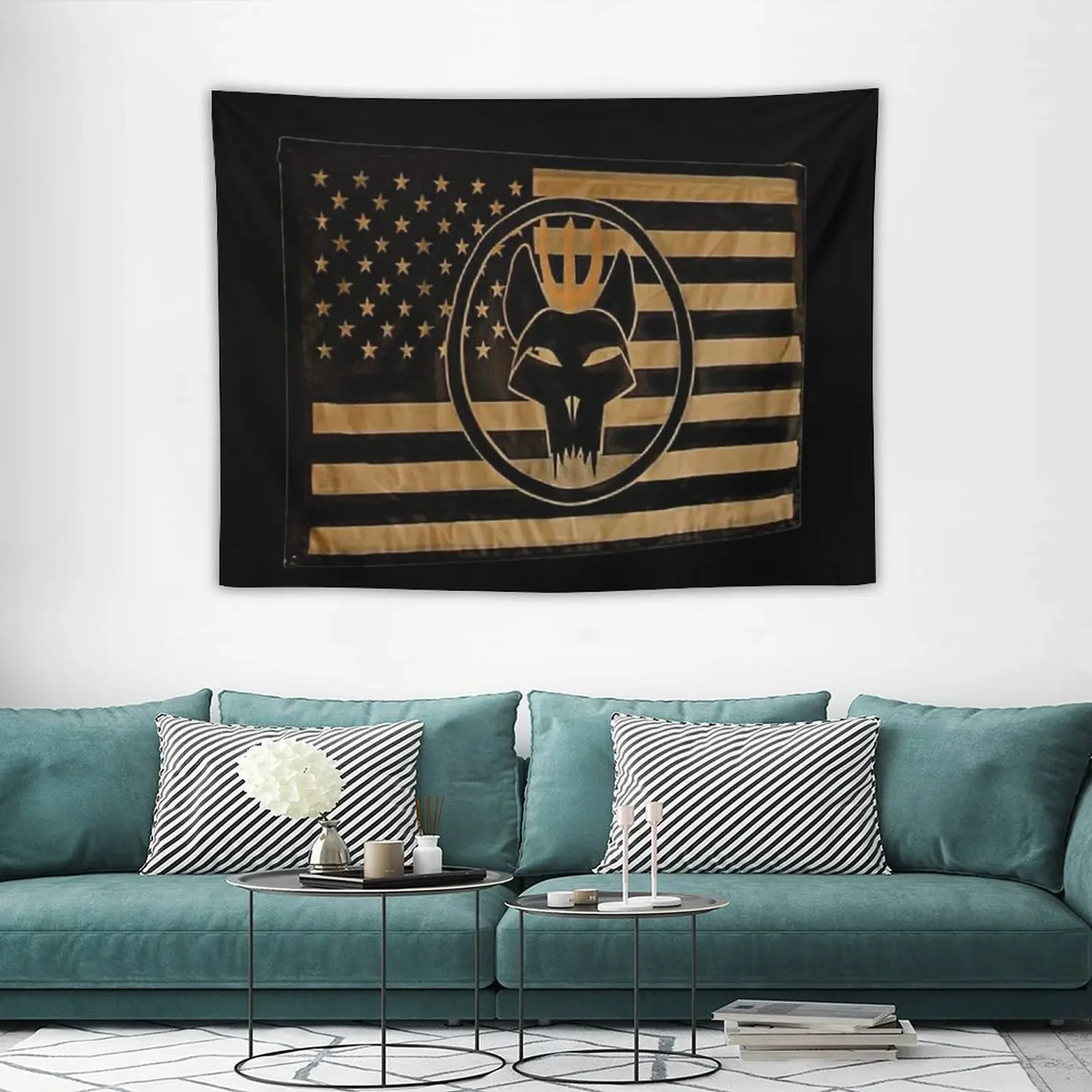 SEAL TEAM BRAVO BW FLAG Tapestry Wall Mural Carpet On The Wall Cute Room Decor Home Decorations Tapestry