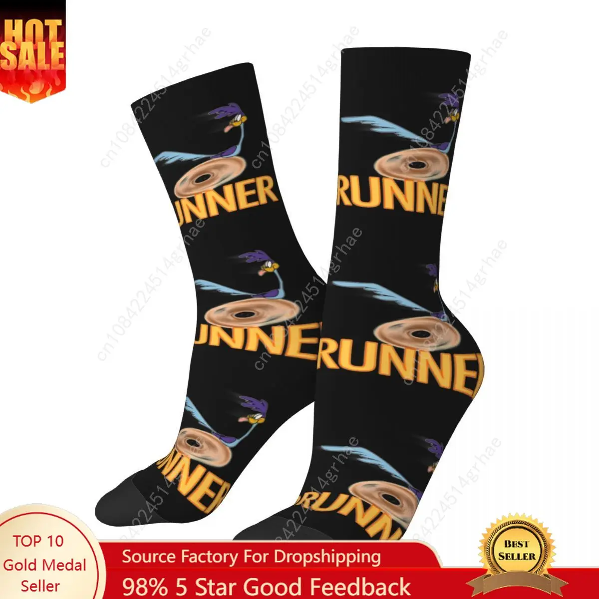 

New Men's Socks Casual Catch Me If You Can Roadrunner Coyote Sock Sport Women Socks Spring Summer Autumn Winter