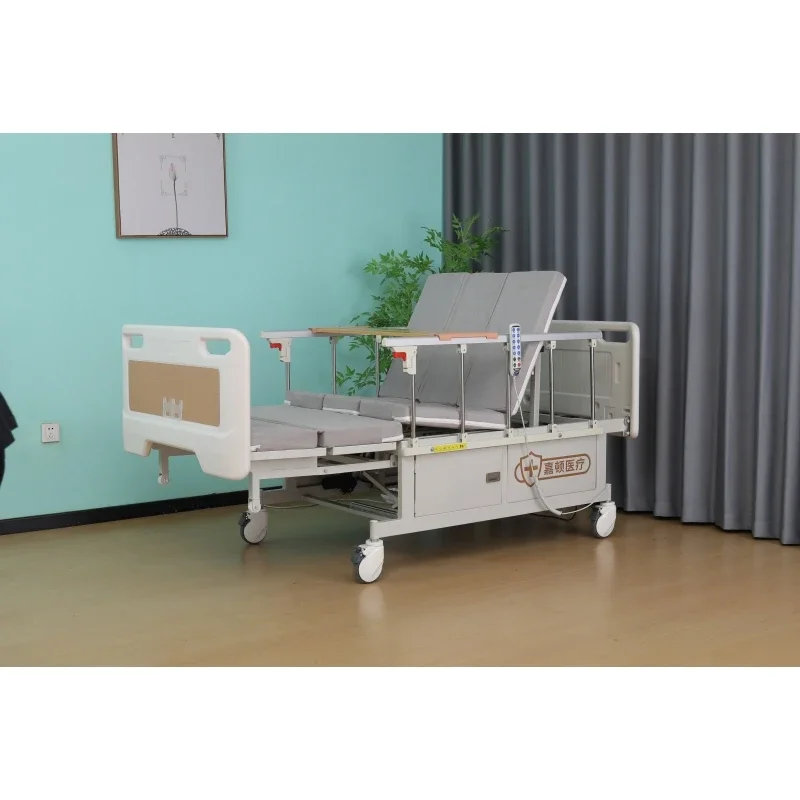 bed with toilet disabled electric medical patient nursing hospital bed