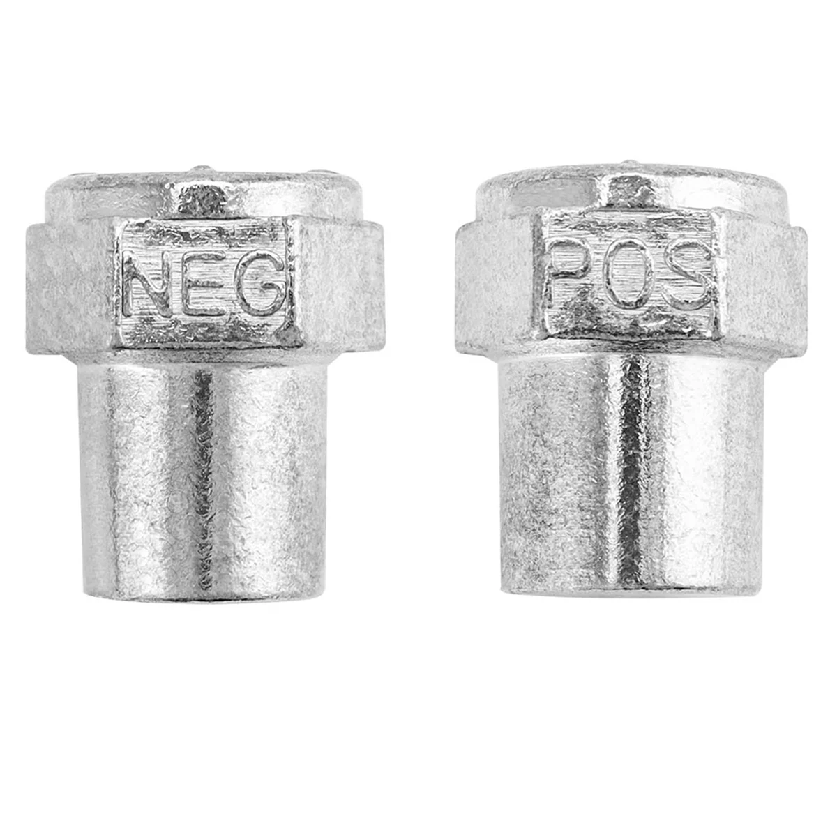 A93Z Car Positive Negative Battery Post Terminal, 2 Pair Zinc Alloy Battery Adapter, 3/8 Female Stud Adapter