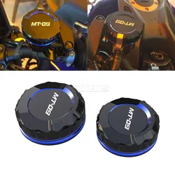 1 set Voor Yamaha MT 09 MT-09 MT09 2021 2022 2023 2024 Voor en Achter Remvloeistof Cilinder Master Reservoir cover Olie Cap