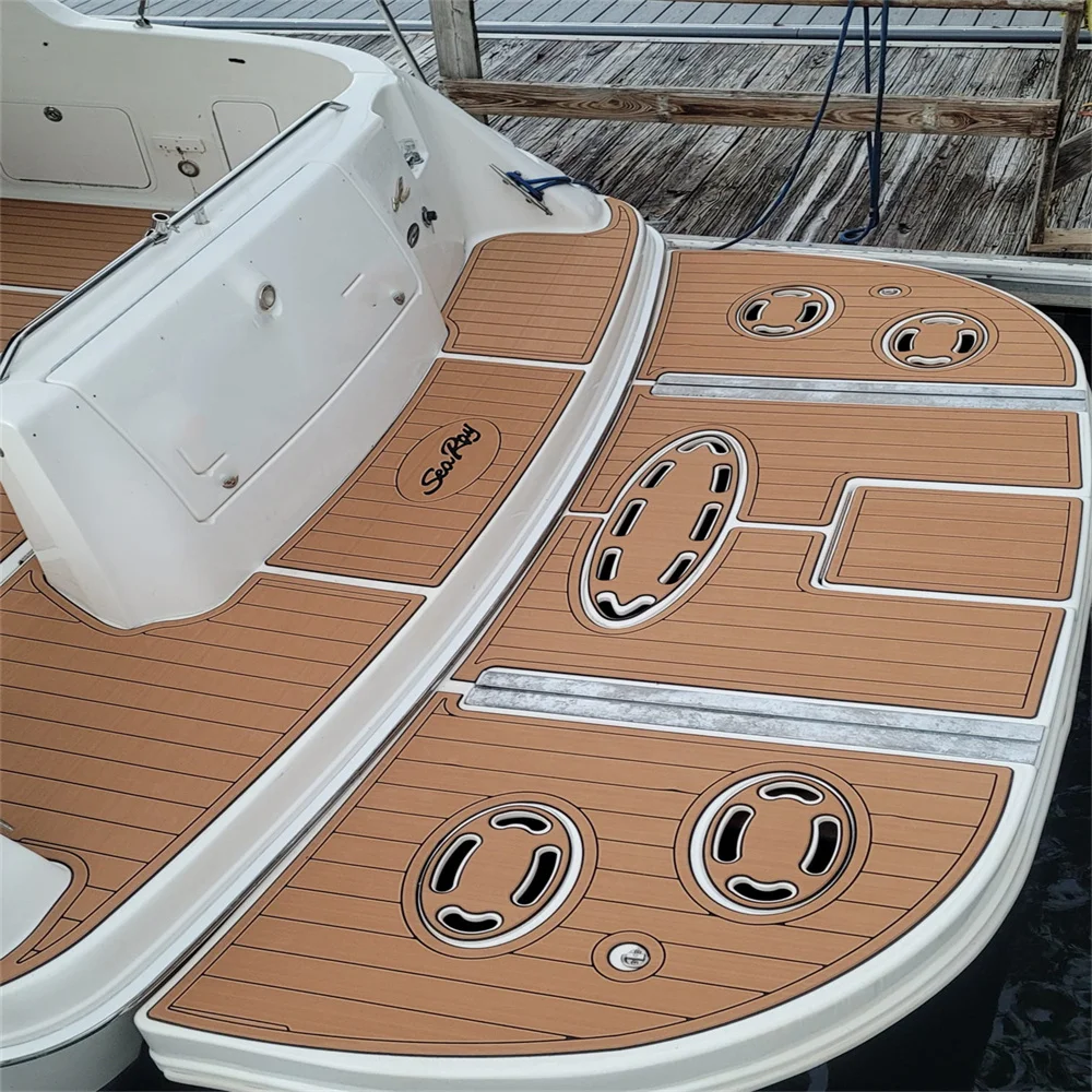 1998 Sea Ray Sundancer 370 Swim Platform Cockpit Pad Boat EVA Teak Flooring Mat