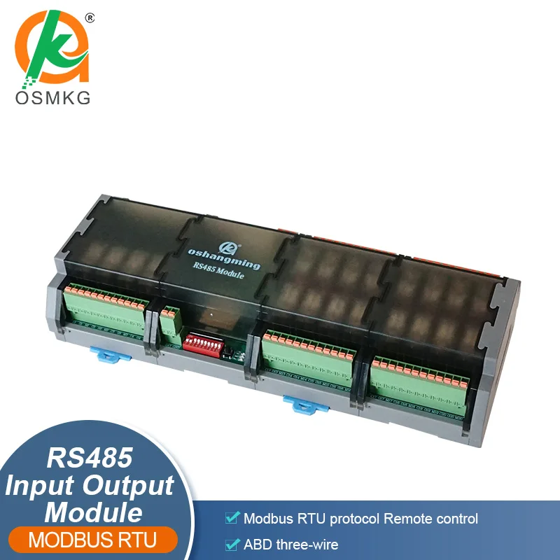 Oshangming  PLC 20 IO Module  RS485/LAN Relay Board DC12/24V Modbus RTU/TCP for PLC