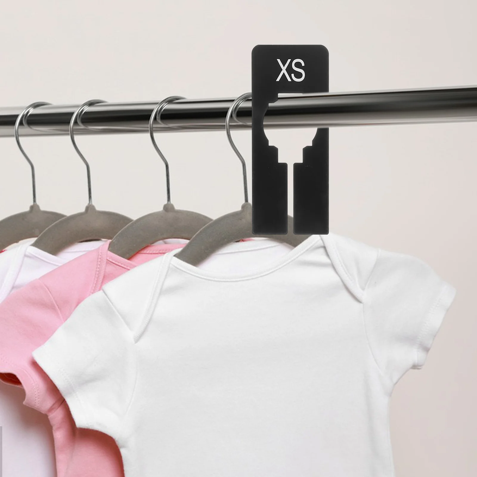 

40pcs Clothing Size Dividers Closet Organizers For Shelves Clear Plastic Wardrobe Sorting Tools Clothes Dividing Solution