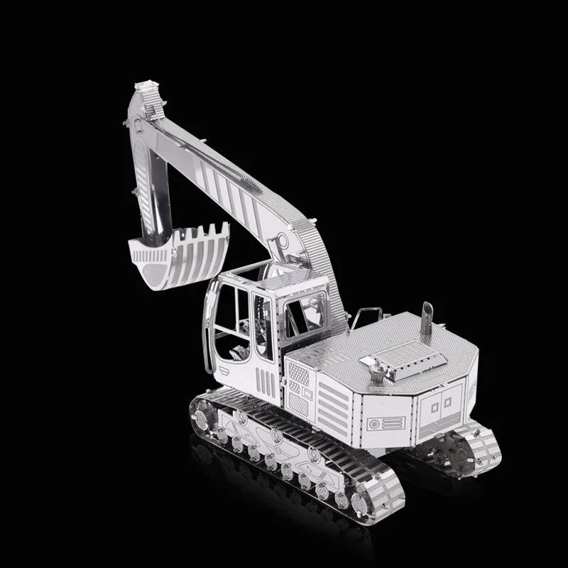 excavator 3D Metal Puzzle model kits DIY Laser Cut Puzzles Jigsaw Toy For Children