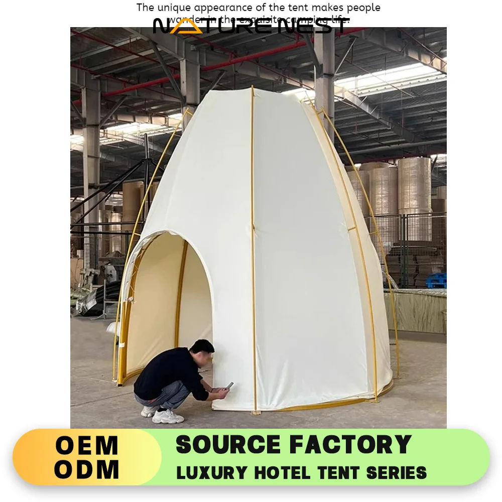 

Egg-shaped Bullet Tent Cute Children's Tent Wind-resistant Polygonal Canvas Beach Scenic Hotel Cabin Luxury Glamping Kids Tipi