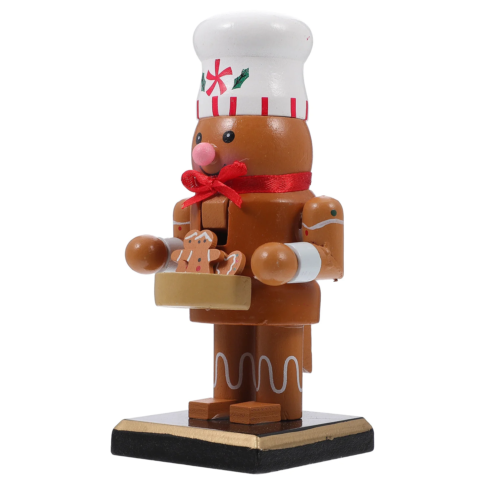 Christmas Nutcracker Desktop Decor Walnut Toy Adornment Wooden Puppet Toys Crackers Biscuit Figures Baby Puppets