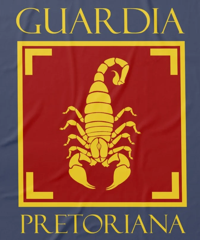 Roman Legion SPQR Praetorian Guard Scorpion Symbol T-Shirt 100% Cotton O-Neck Summer Short Sleeve Casual Mens T-shirt Size S-3XL