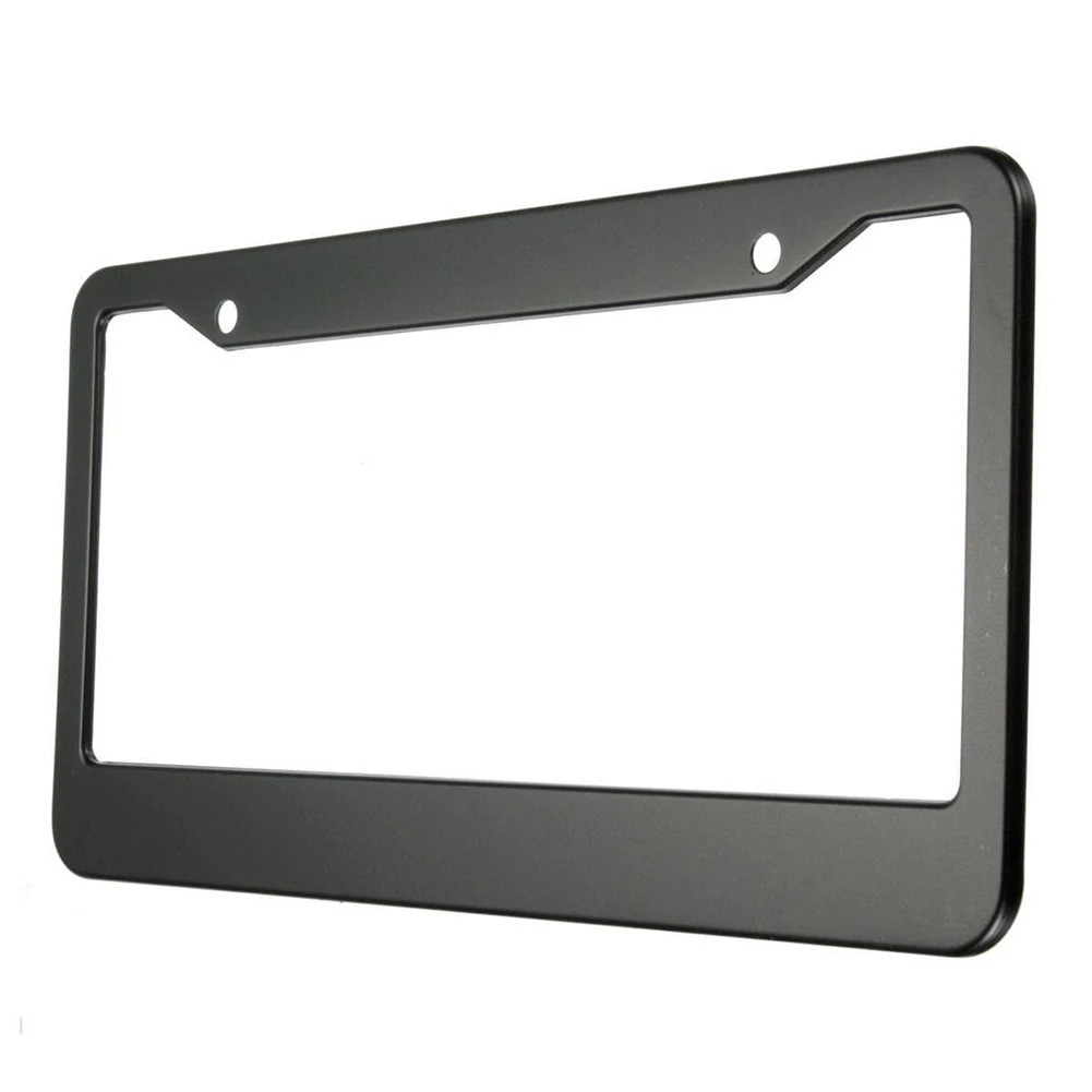 2pcs 12in x 6in Stainless Steel Car Auto License Plate Frame Covers Kit