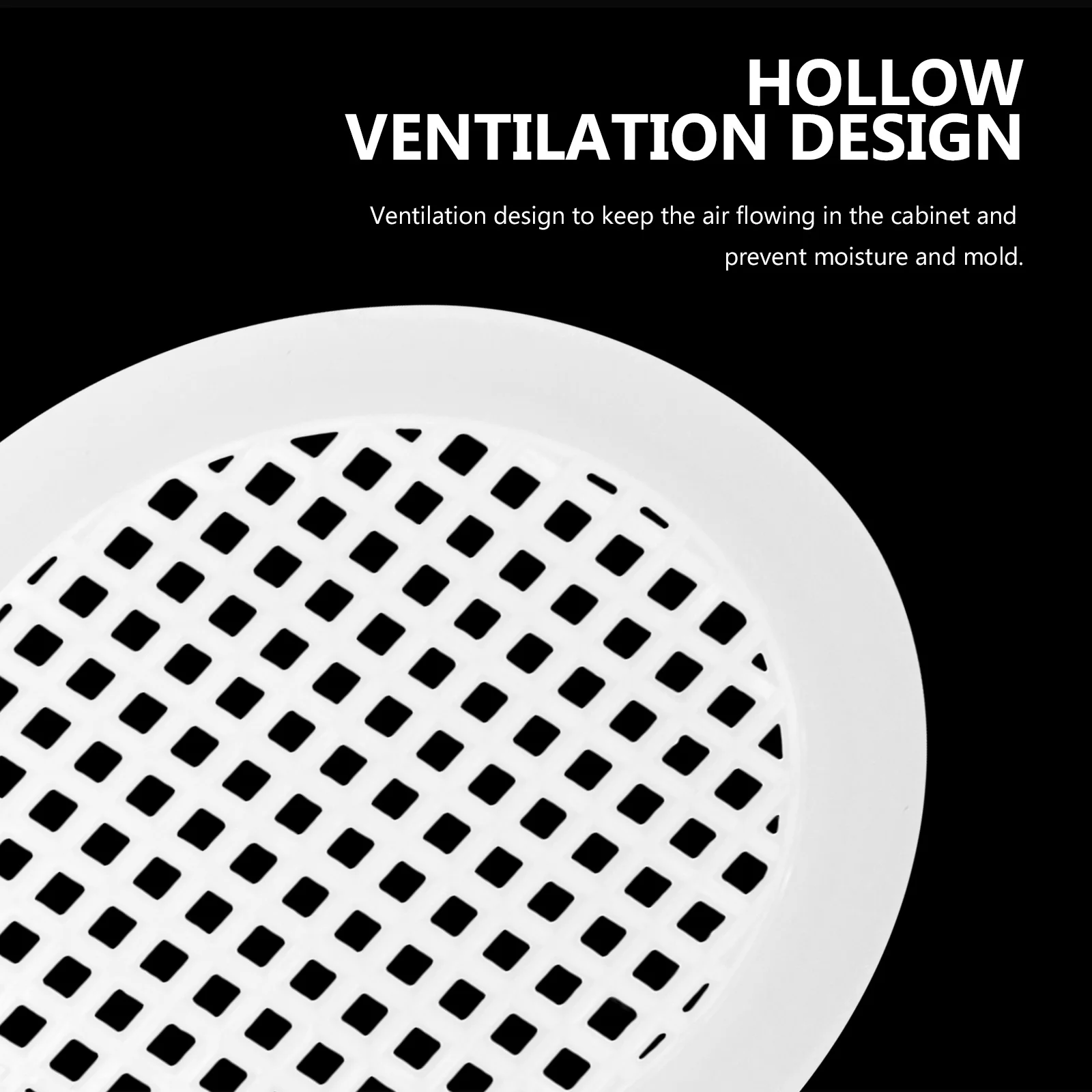 

20Pcs Decorative Vent Cover 60Mm Cabinet Door Ventilation Round Air Vent Replacement for Kitchen and Bathroom Accessories