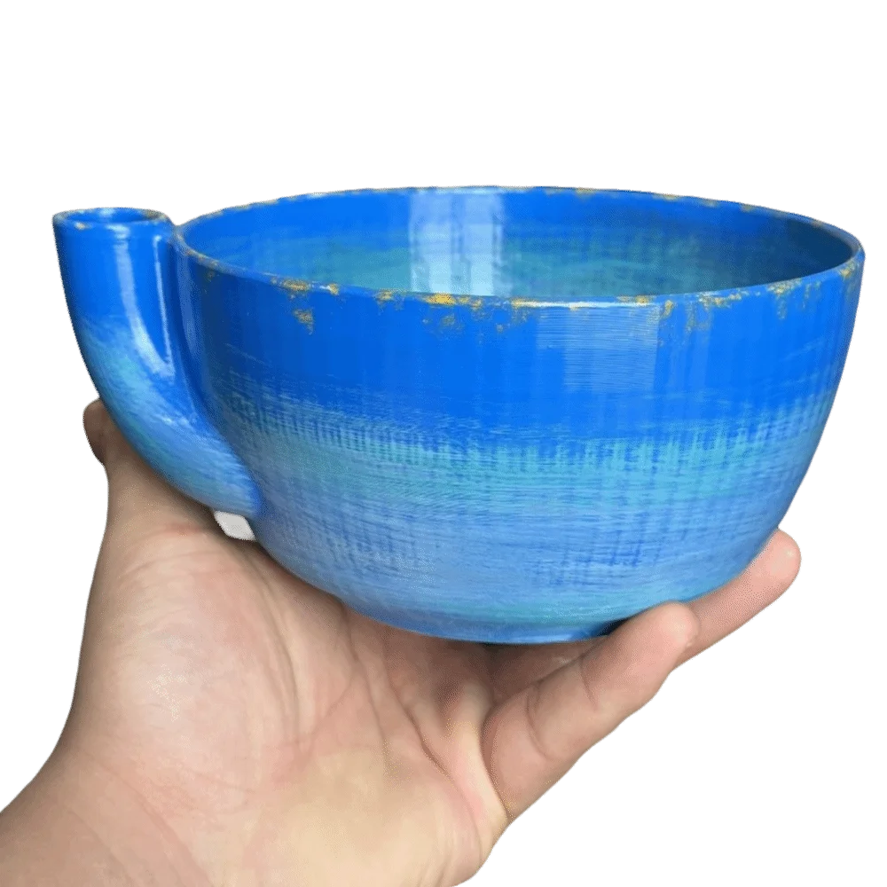 Imitation Ceramic Berry Swirl Bowl Drain Holes Center Cone Design Vegetable Cleaning Bowl Quick Drainage 360 Degree Cleaning