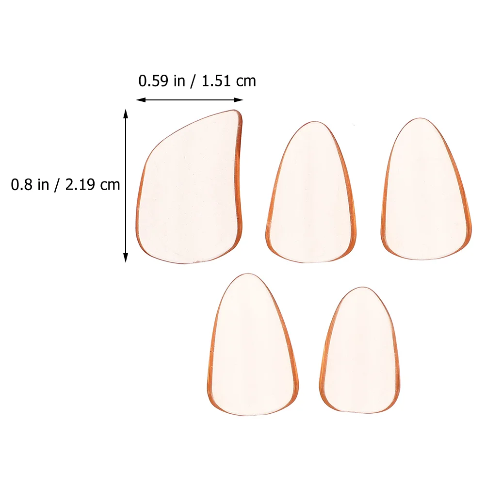 5-teiliges Pipa-Nägel-Terahertz-Gua-Sha-Werkzeug, Instrumentenzubehör, Fingerpicks, Fingerspitzenschutz, Abdeckungen, Teile für Kinder