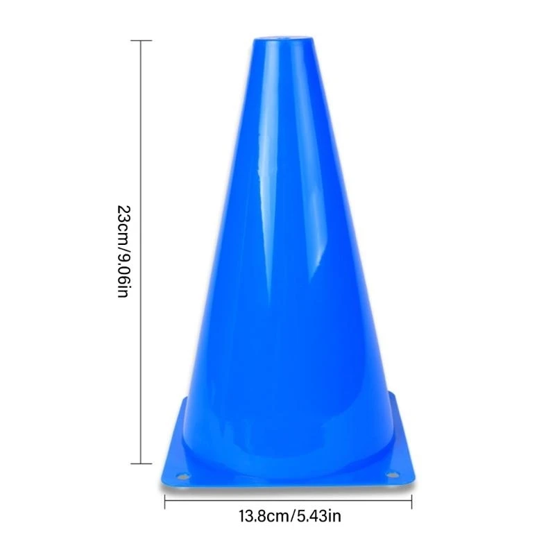10pcs agilidade plástica Cone Training Maker Bucket Soccer Obstacle Cone D5qd