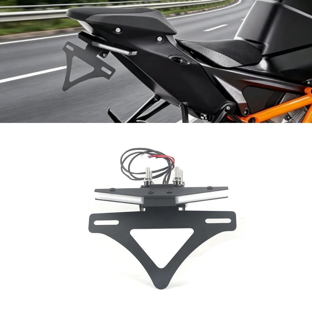 

For 1290 Super Duke R 2020-2025 New Motorcycle Tail Tidy License Plate Holder Fender Tailstock Frame bracket LED Light