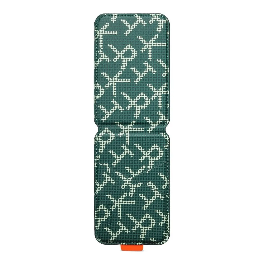 Magnet Card Holder Printed Pattern Built-in Stand Leather Card Case RFID Anti-Skimming Faux Leather RFID Blocking Wallet