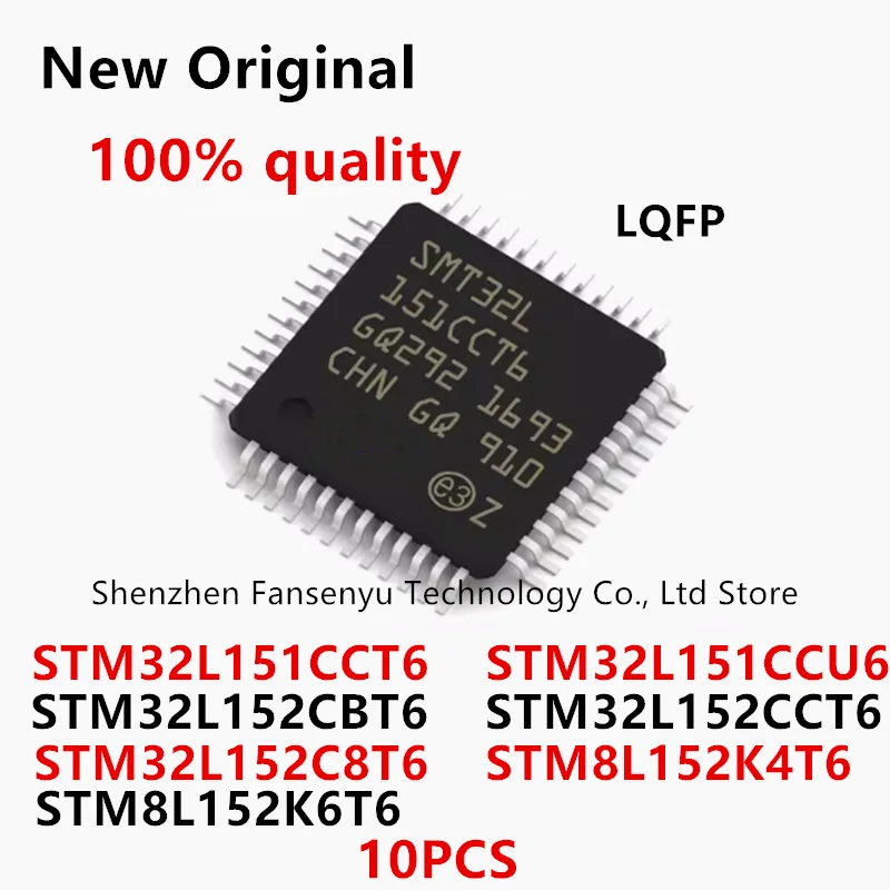 

(10piece)100% New STM32L151CCT6 STM32L151CCU6 STM32L152C8T6 STM32L152CBT6 STM32L152CCT6 STM8L152K4T6 STM8L152K6T6 QFP Chipset