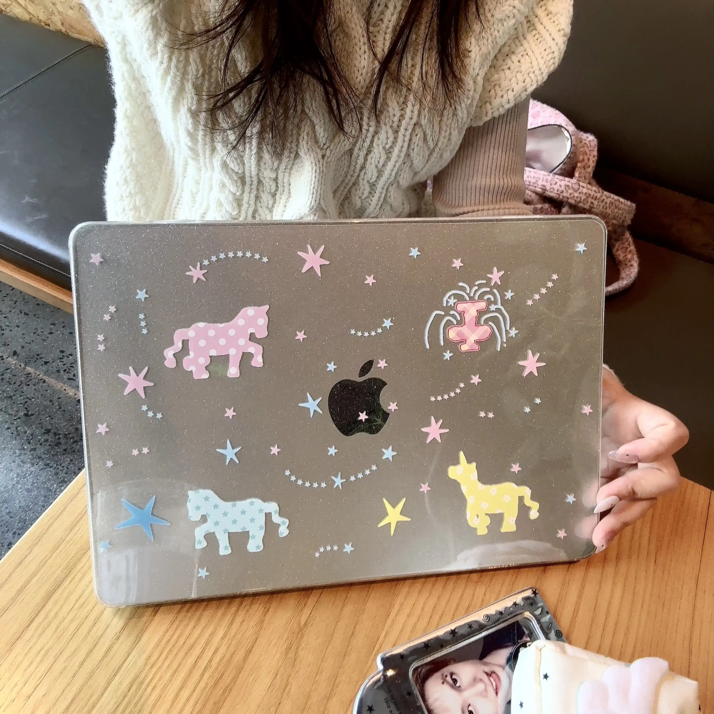 Polka Dots Horse Star ins Shining Laptop Case For Macbook Air 13.6 M4 NEO 15 M3 Hard Cover For Mac Book Pro 13 M1 M2 14 M4 M5 16