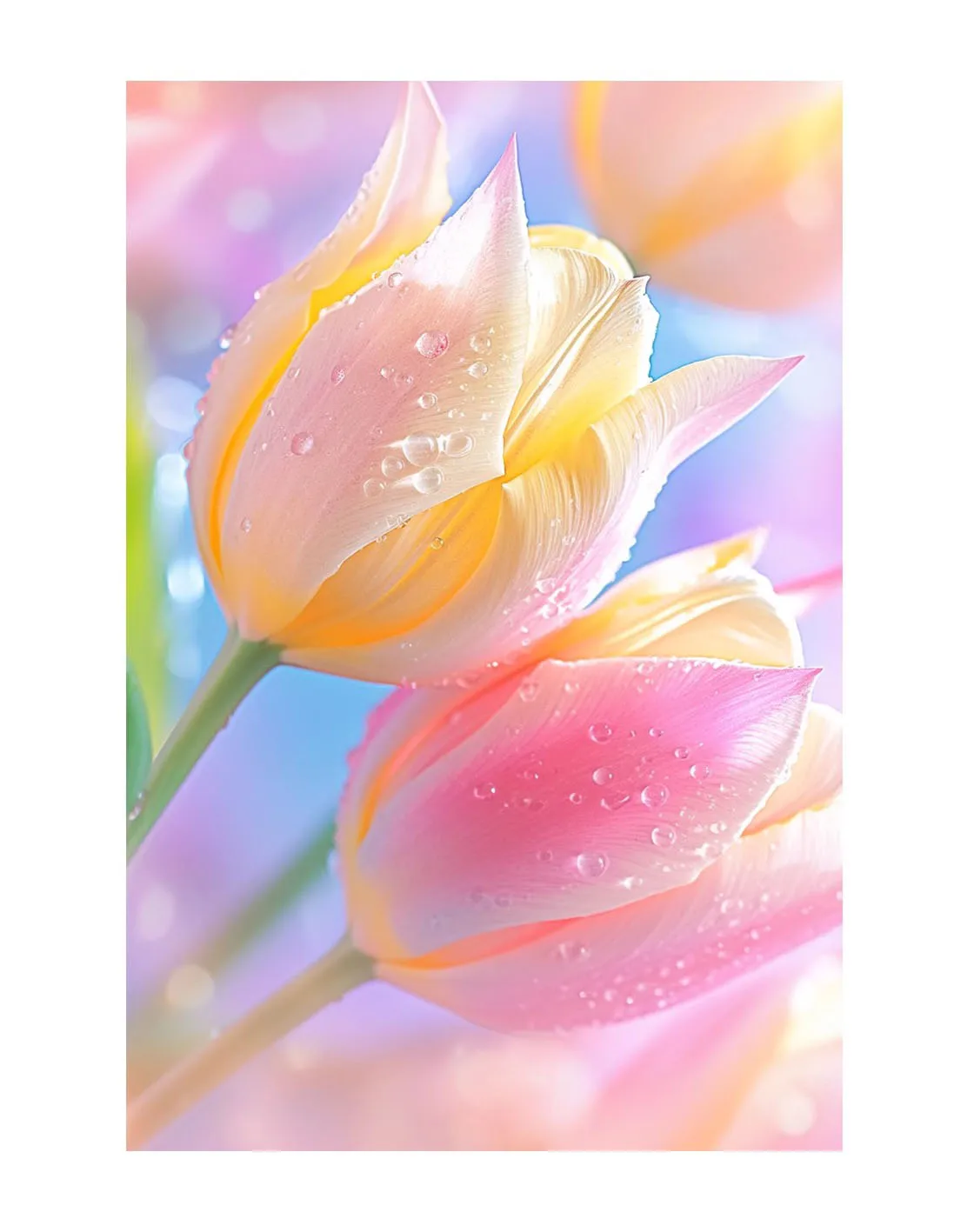 9Ct 60X75Cm Tulip E… - image