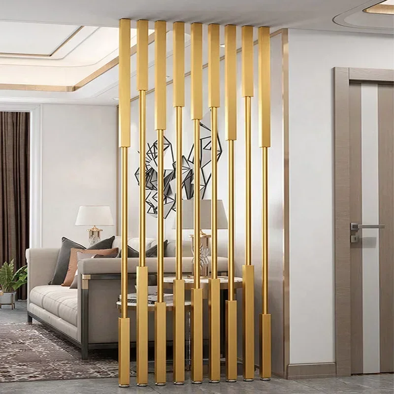 Screen Partition Living Room Office Decorative Wall Modern Light Luxury Grille Gateway Columns Without Punching