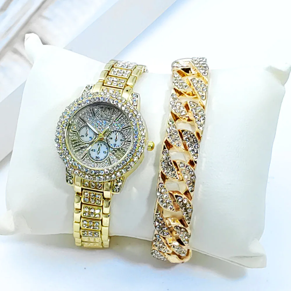 New Luxury Women Watch Diamond Scale Quartz Watch Ladies Wrist Watches Rhinestone Women Bracelet Watch Female Relogio Feminino