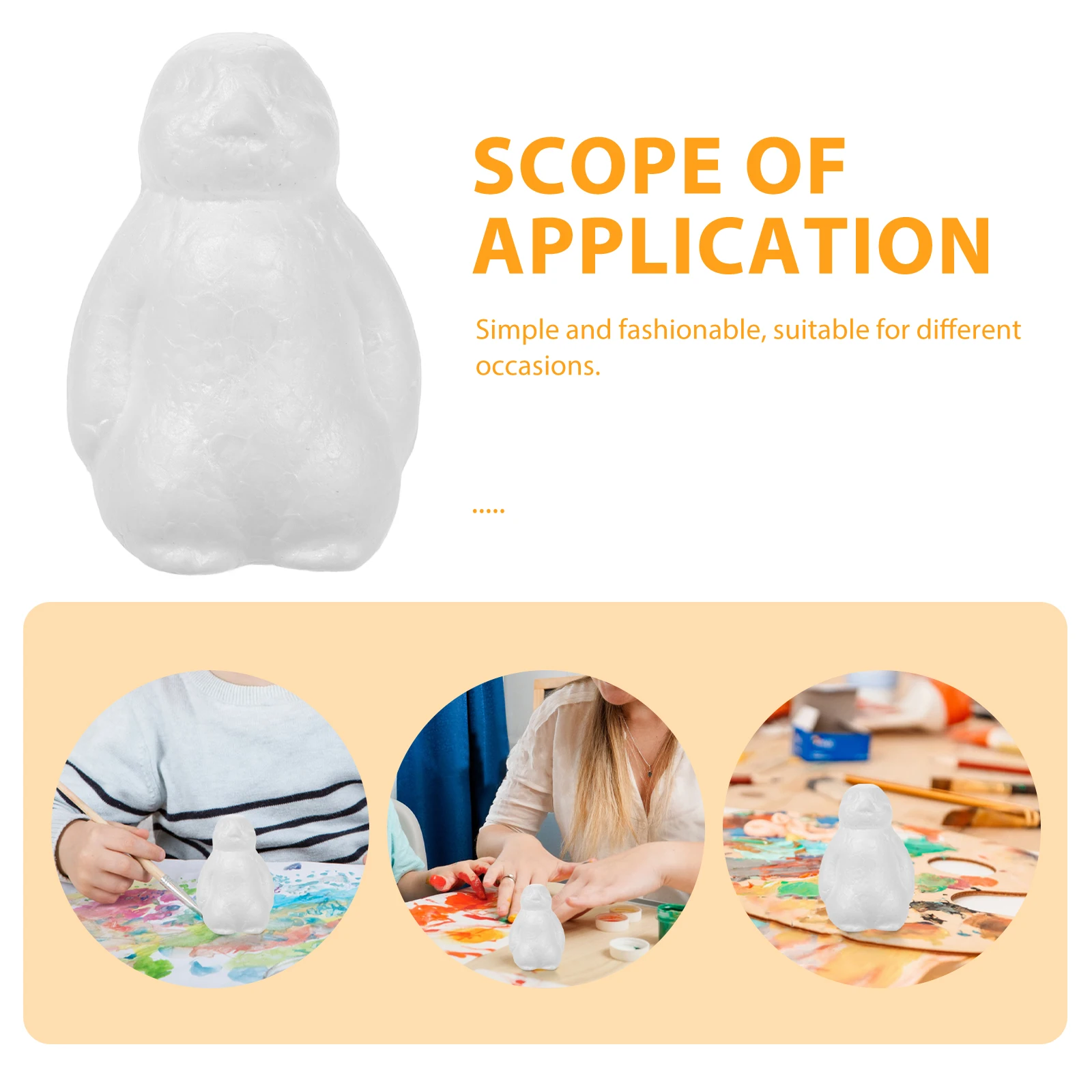 20 pçs diy sem pintura espuma pinguim artesanato kit crianças conjunto de construção criativa para casa escola jardim de infância projetos de arte decorativa