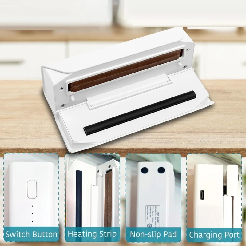 Electric Vacuum Sealer Portable for Various Bag Type Preserves Taste Freshness of Items Enthusiasts Home Drop Shipping