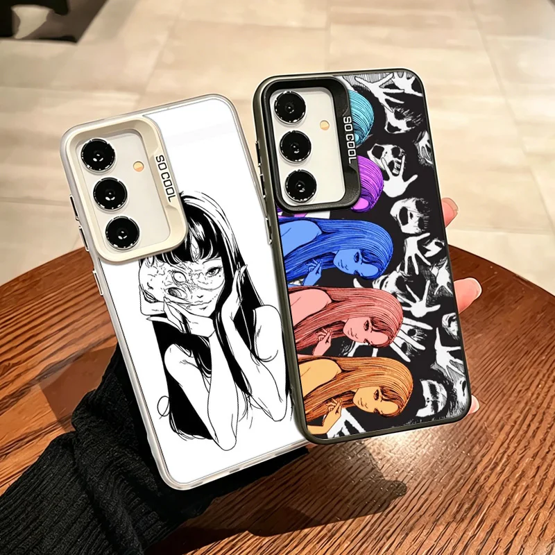 Japanese Horror Comic Tomie Custom Eyes Phone Case for Samsung A12 A13 A14 A22 A23 A24 A32 A33 A34 A54 A53 A52S Galaxy A02S A03S
