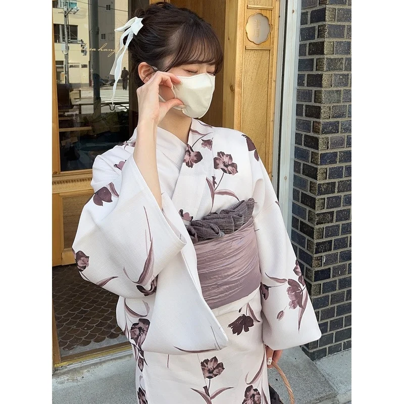 

Women's Two-Piece Polyester Kimono Batobe Traditional Fireworks Conference New Sle Separate Body Suit Autumn Collection