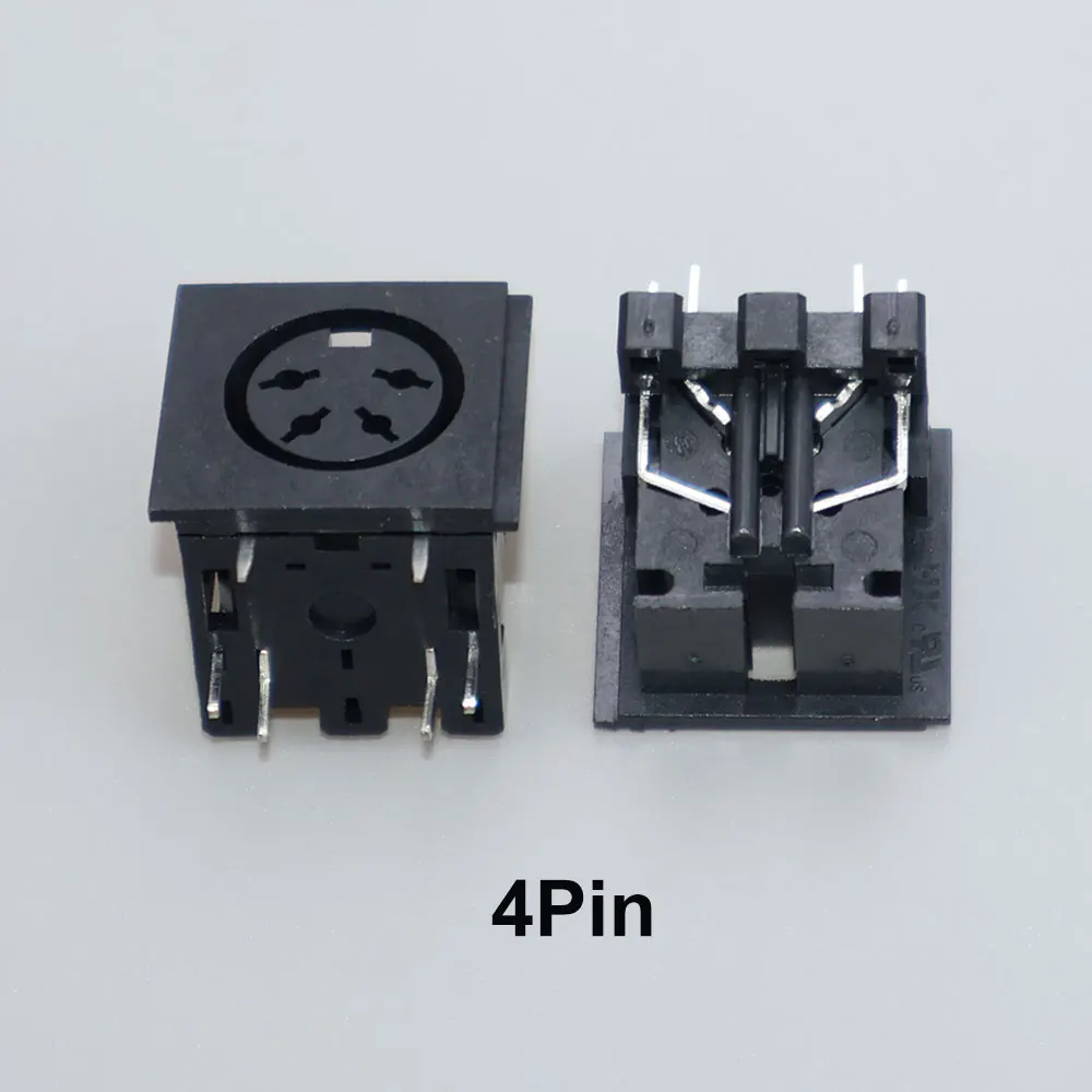 10 stks Terminal Audio Video Din Vrouwelijke Socket Connector S-video PCB Mount 3/4/5/6/8/9Pin Zilver Tone PS2 Circulaire DIN Micro Jack