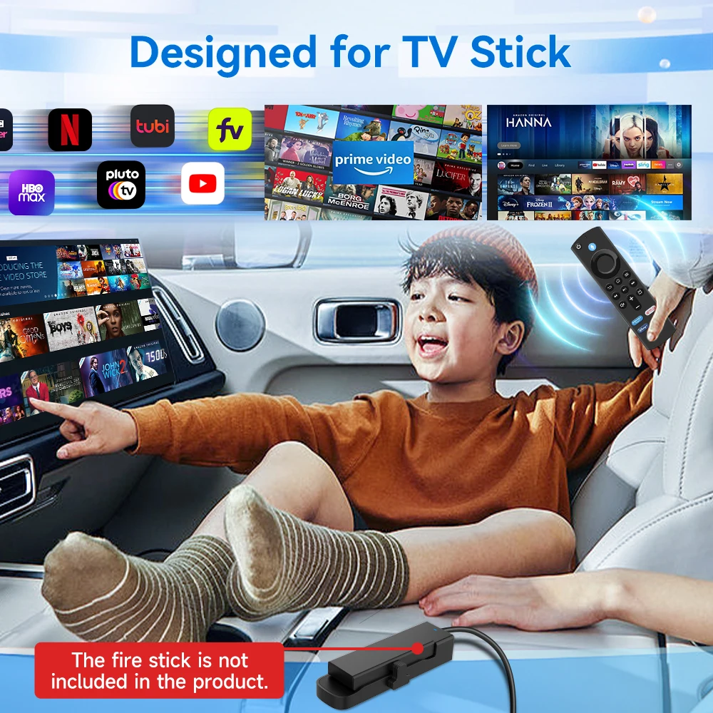 CarlinKit CarPlay to HDMI Adapter for Fire TV Stick Video Streaming Box in Car Designed for Amazon Fire TV Sticks HD 4K Max Lite