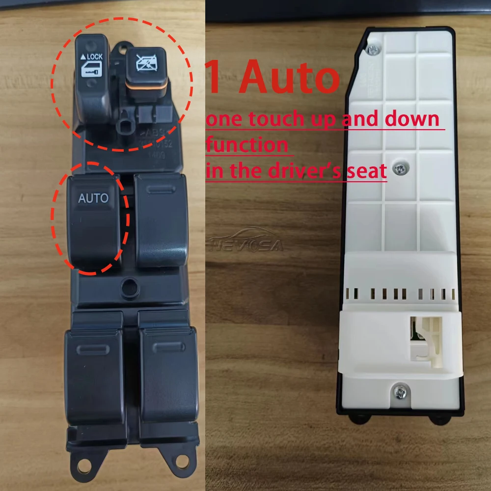 Main Driver Switch For Toyota Corolla 2003 2004-2008 NZE120 ZZE121 ZZE122 Power Window Control Button 84820-12470 84820-12480 - view 3