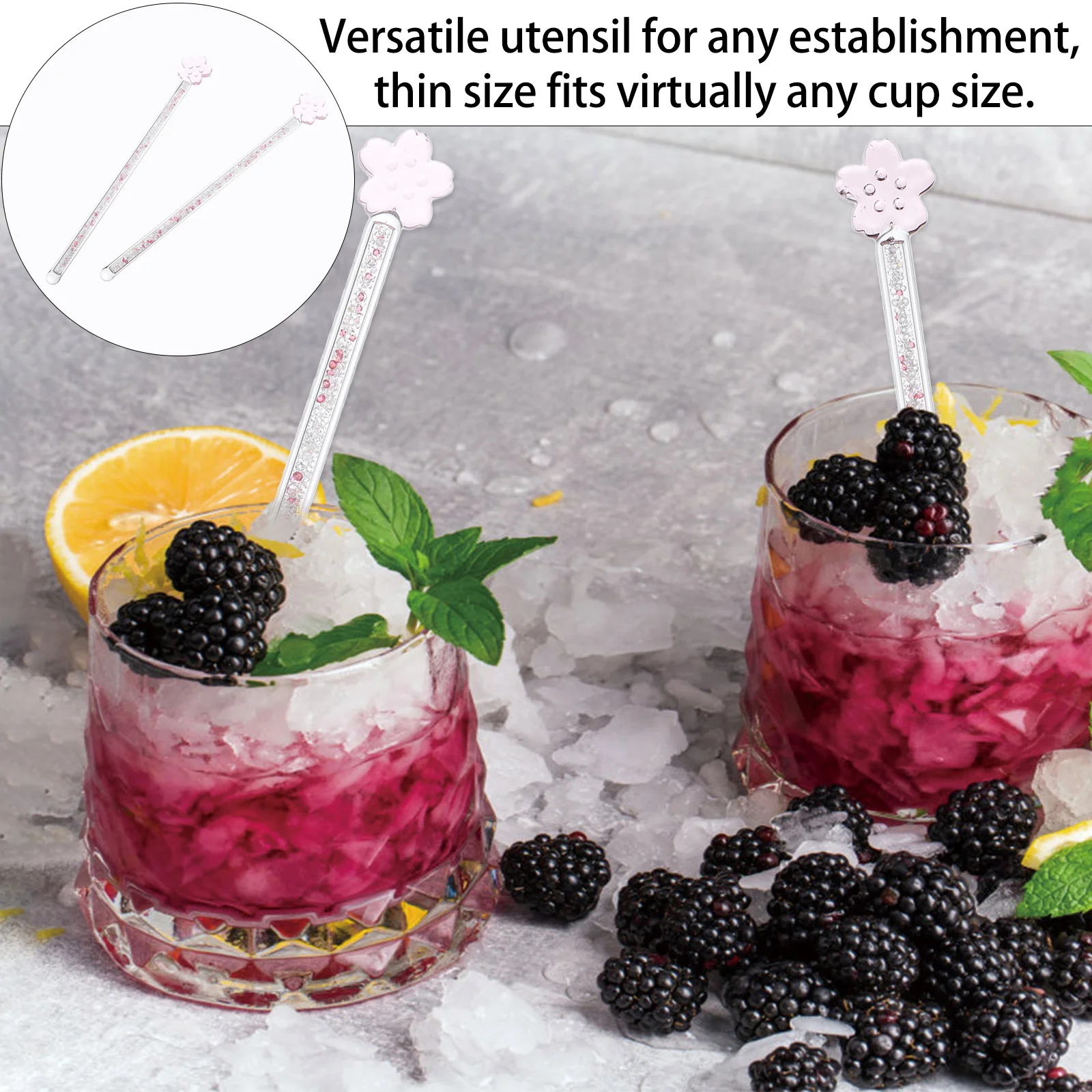 

2 шт. стеклянные стержни для перемешивания с длинной ручкой, элегантный дизайн для вина, сока, кофе, молока, простые в использовании мешалки для напитков, палочки для перемешивания