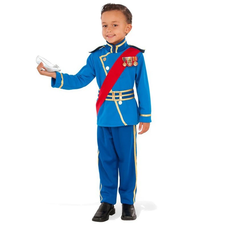 

Blue Royal Prince King Carnival Halloween Fancy Niño Dress Up World Book Day Outfit Princes Costume For Niños