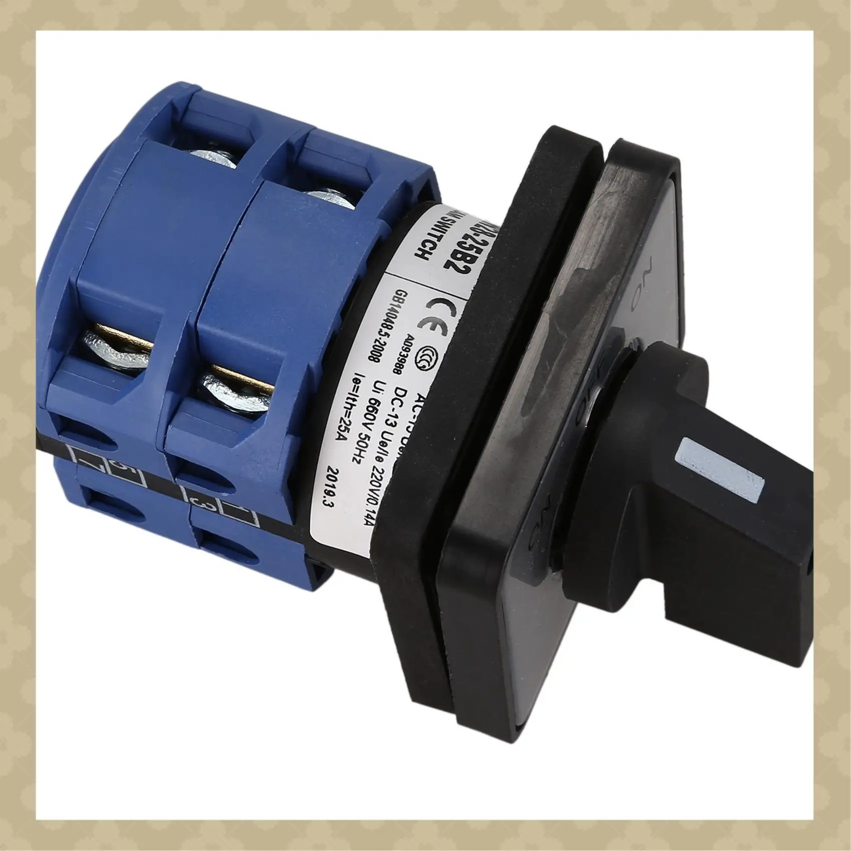 AB45 1 шт. AC660V 25A 2-полюсный 3-позиционный мгновенный переключатель и 1 шт. AC 250V 6A DPST Кнопочный переключатель с мгновенной грибовидной головкой