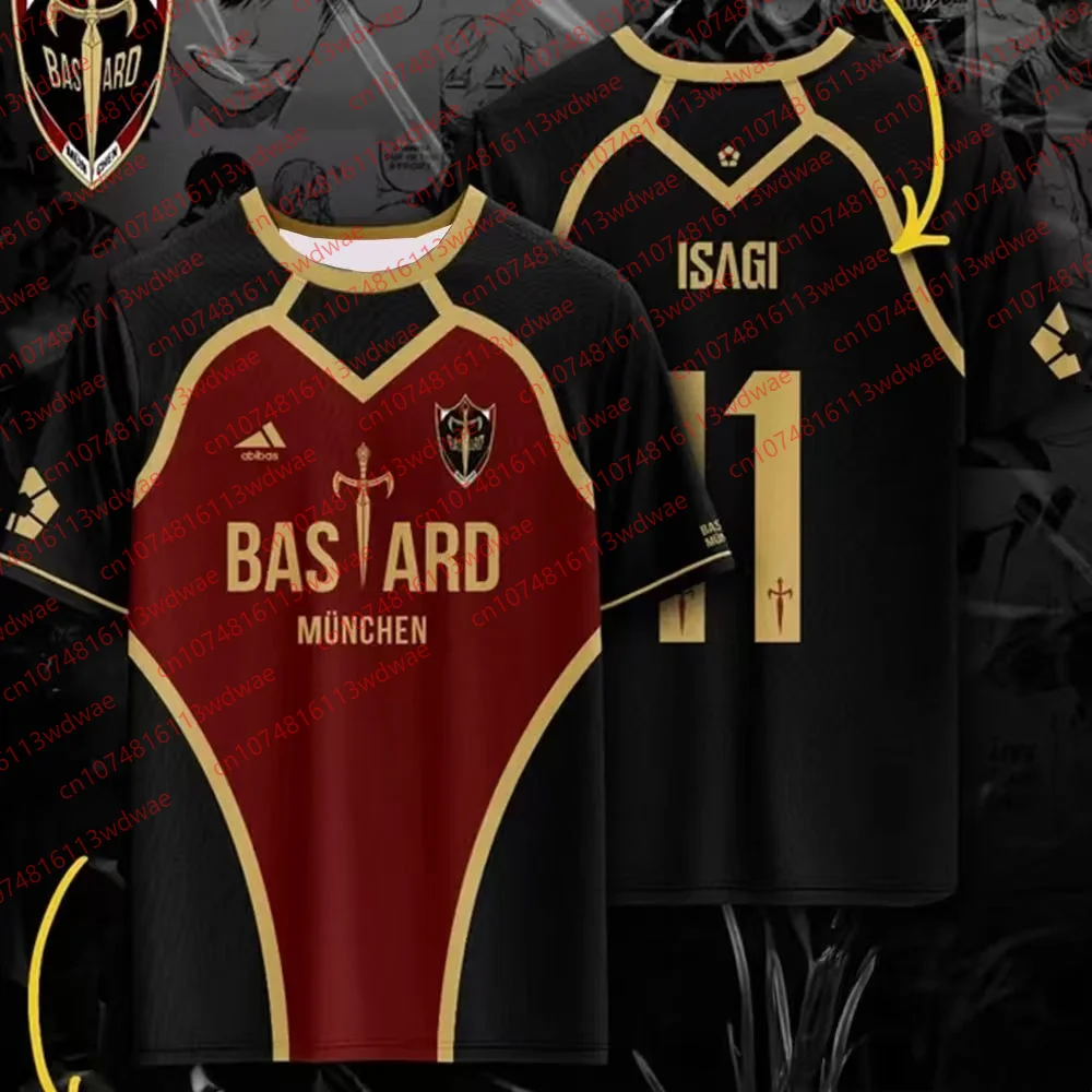 

Мужская футболка с аниме-принтом: футболка-джерси Isagi Yoichi из Blue Lock, косплей-футболка Hyoma Chigiri Meguru, топы для мальчиков