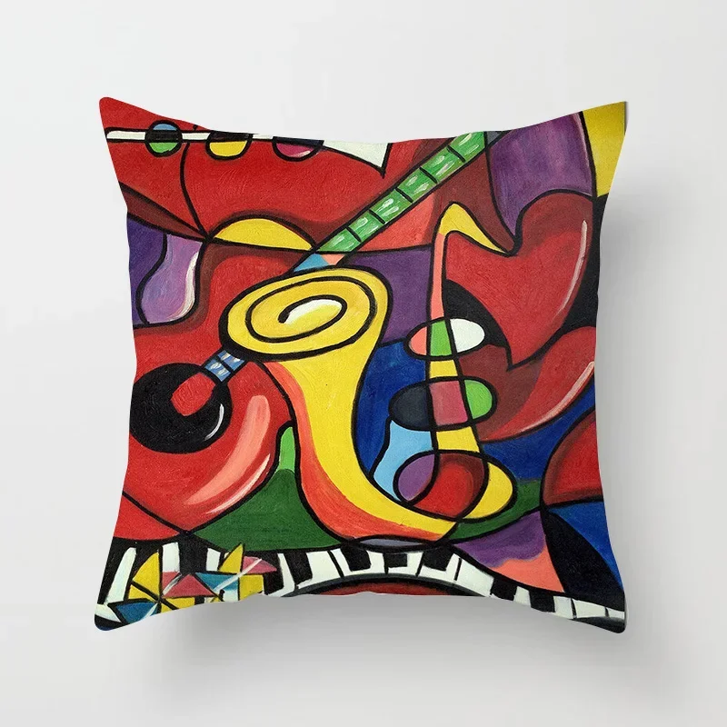 Creative Abstract Art Women Pillowcase Picasso Sofa Decoration Oil Painting Print Living Room Bedroom Home Decor