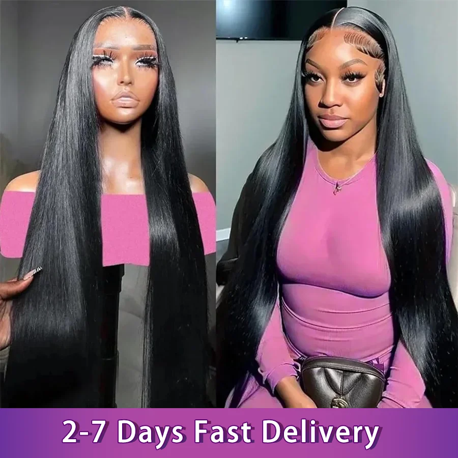 Pre Cut Pre Plucked Glueless Lace Frontal Wig Glueless 30 Inch Lace Front Wig Human Hair Straight Bling Human Hair Wigs